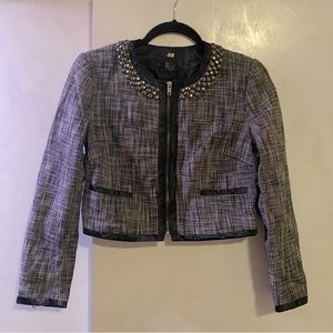 Crop Jacket Tweed-look from H&M